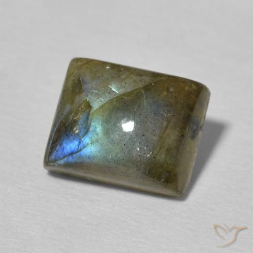 Labradorite Multicolore naturelle Baquette, 2.71 ct, Translucide