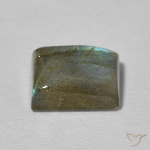 Labradorite Multicolore naturelle Baquette, 2.87 ct, Translucide