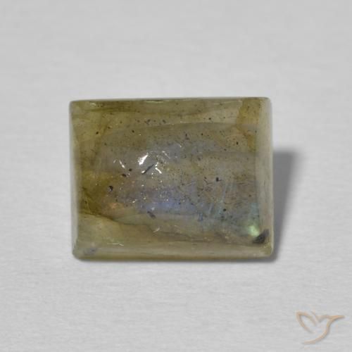 2.69ct Naturel Multicolore Labradorite, Baquette, Translucide