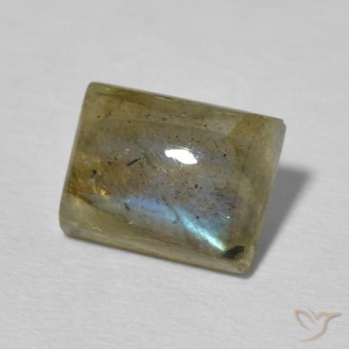 Labradorite Multicolore naturelle Baquette, 2.69 ct, Translucide