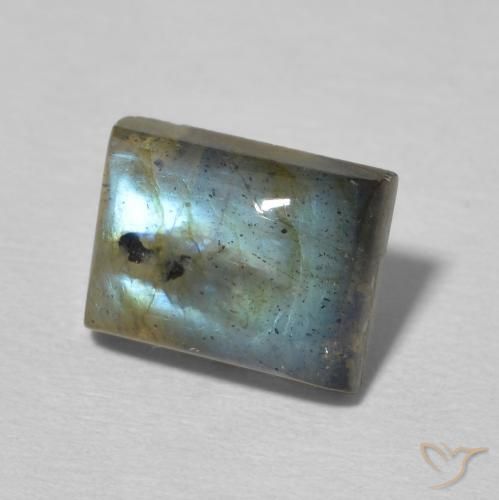 Labradorite Multicolore naturelle Baquette, 2.64 ct, Transparent / Translucide