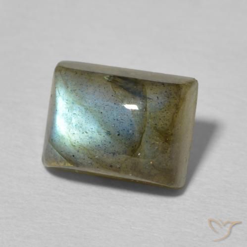 Labradorite Multicolore naturelle Baquette, 2.96 ct, Translucide