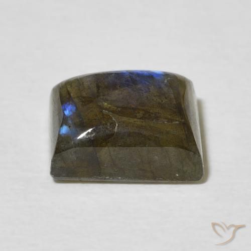 Labradorite Multicolore naturelle Baquette, 3.13 ct, Translucide