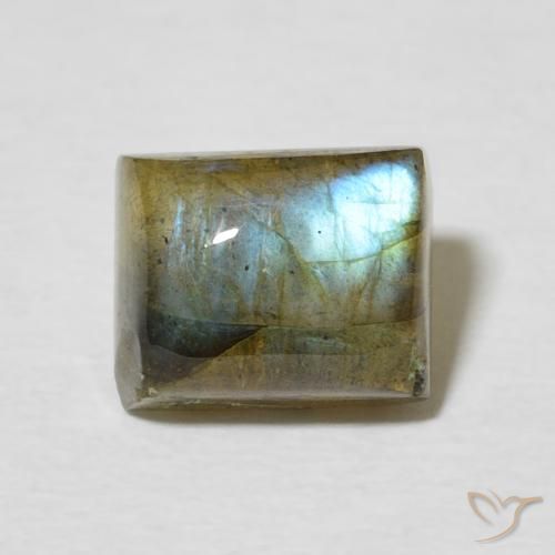 3.11ct Naturel Multicolore Labradorite, Baquette, Translucide