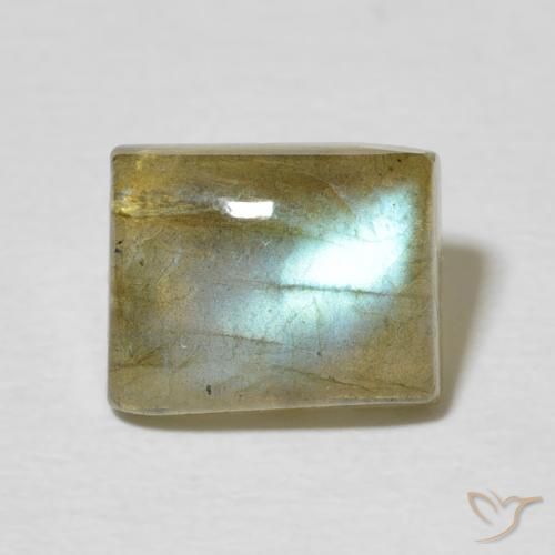 2.79ct Naturel Multicolore Labradorite, Baquette, Translucide
