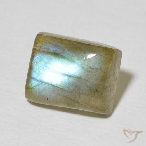 Labradorite Multicolore naturelle Baquette, 2.79 ct, Translucide