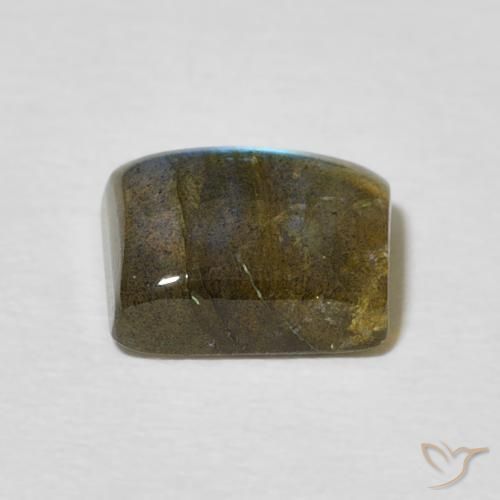 Labradorite Multicolore naturelle Baquette, 2.36 ct, Translucide