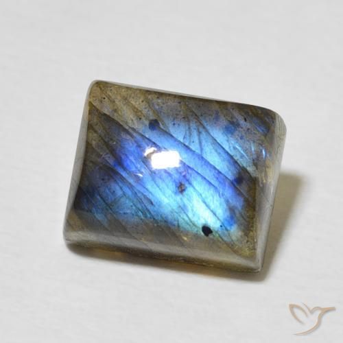 Labradorite Multicolore naturelle Baquette, 3.66 ct, Translucide