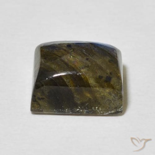 Labradorite Multicolore naturelle Baquette, 3.66 ct, Translucide