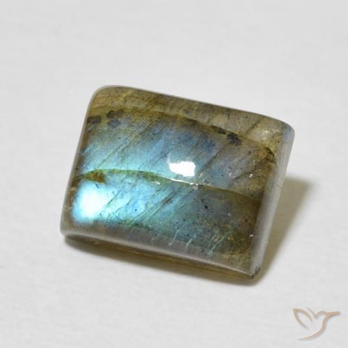 Labradorite Multicolore naturelle Baquette, 2.92 ct, Translucide