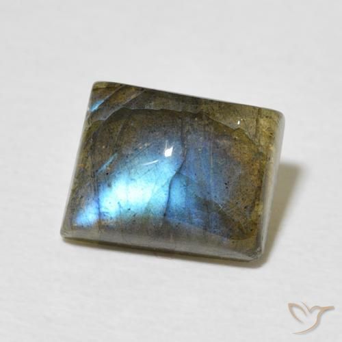 Labradorite Multicolore naturelle Baquette, 2.66 ct, Translucide
