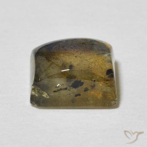 Labradorite Multicolore naturelle Baquette, 3.46 ct, Translucide