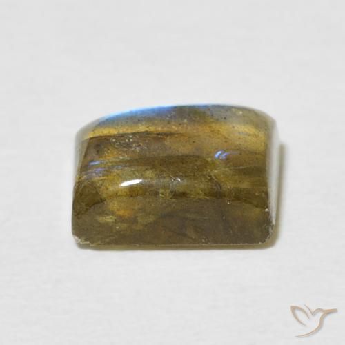 Labradorite Multicolore naturelle Baquette, 2.63 ct, Translucide