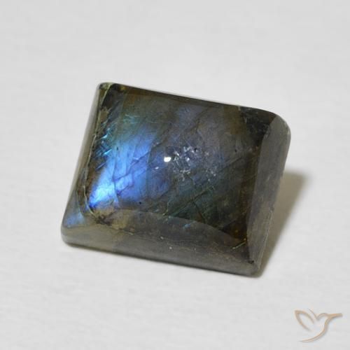 Labradorite Multicolore naturelle Baquette, 2.90 ct, Translucide