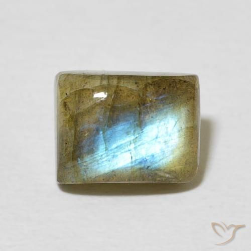 2.52ct Naturel Multicolore Labradorite, Baquette, Translucide