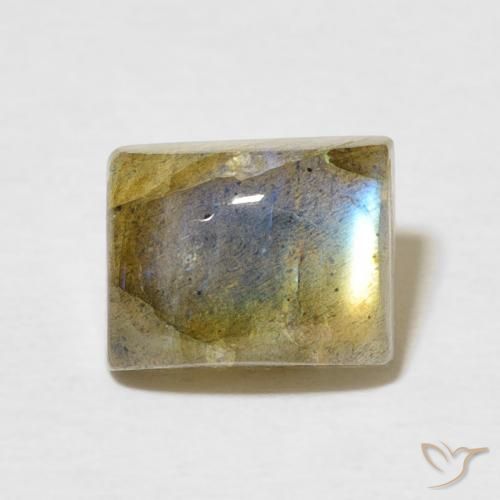 2.89ct Naturel Multicolore Labradorite, Baquette, Translucide