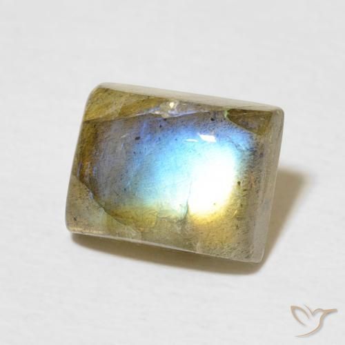 Labradorite Multicolore naturelle Baquette, 2.89 ct, Translucide