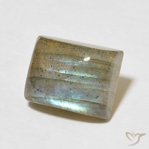 Labradorite Multicolore naturelle Baquette, 3.57 ct, Translucide