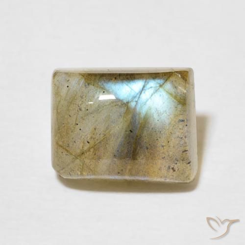 3.02ct Naturel Multicolore Labradorite, Baquette, Translucide