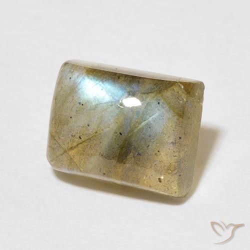 Labradorite Multicolore naturelle Baquette, 3.02 ct, Translucide