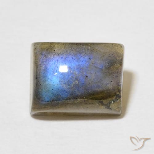3.48ct Naturel Multicolore Labradorite, Baquette, Translucide