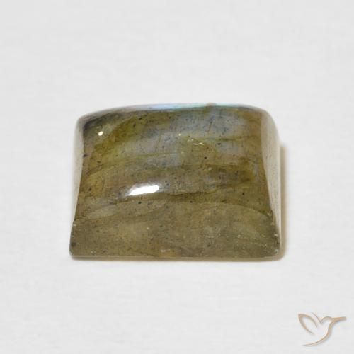 Labradorite Multicolore naturelle Baquette, 3.04 ct, Translucide