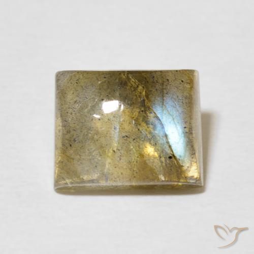 2.88ct Naturel Multicolore Labradorite, Baquette, Translucide