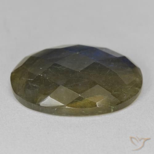 Labradorite Multicolore naturelle ovale, 15.17 ct, Translucide