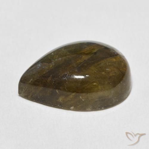 Labradorite Multicolore naturelle En forme de poire, 12.03 ct, Translucide
