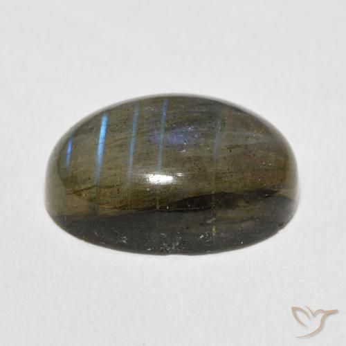 Labradorite Multicolore naturelle ovale, 13.36 ct, Translucide