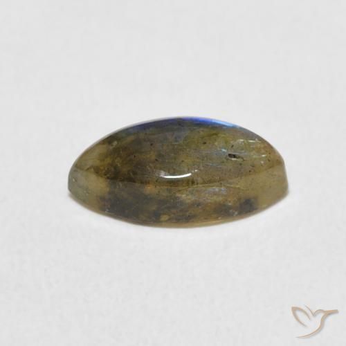 Labradorite Multicolore naturelle Marquise, 1.39 ct, Translucide