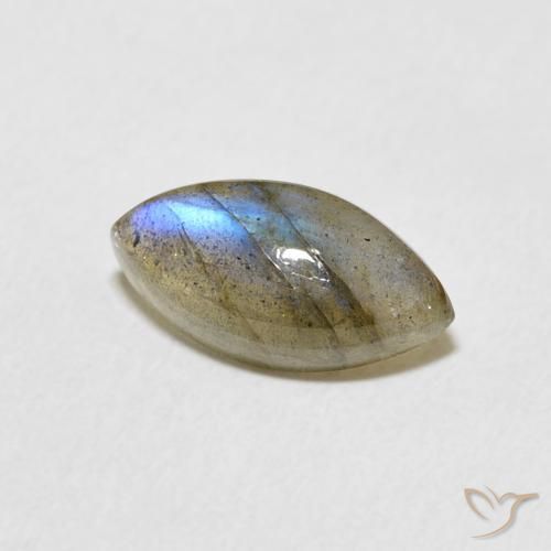 Labradorite Multicolore naturelle Marquise, 2.21 ct, Translucide