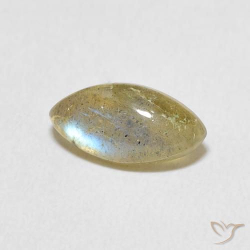 Labradorite Multicolore naturelle Marquise, 1.20 ct, Translucide