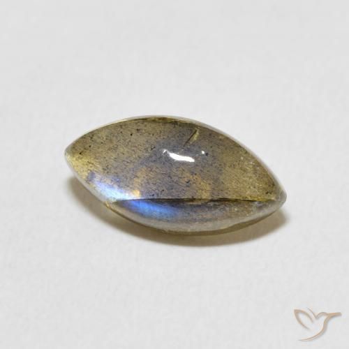 Labradorite Multicolore naturelle Marquise, 2.38 ct, Translucide