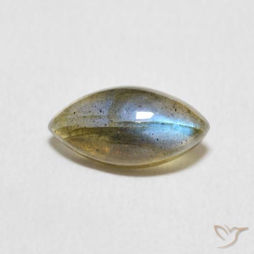 1.31ct Naturel Multicolore Labradorite, Marquise, Translucide