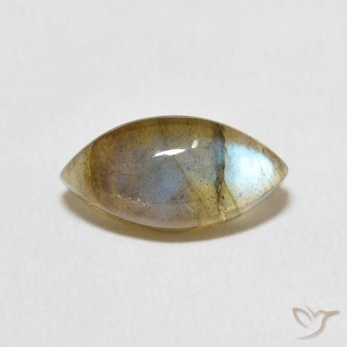 2.51ct Naturel Multicolore Labradorite, Marquise, Translucide