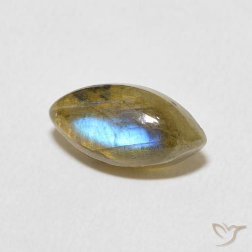 Labradorite Multicolore naturelle Marquise, 2.34 ct, Translucide