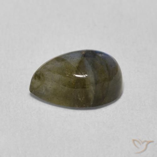 Labradorite Multicolore naturelle En forme de poire, 1.81 ct, Translucide