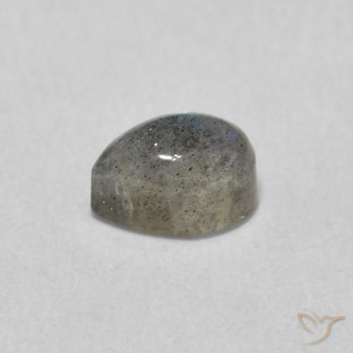 Labradorite Multicolore naturelle En forme de poire, 0.70 ct, Translucide