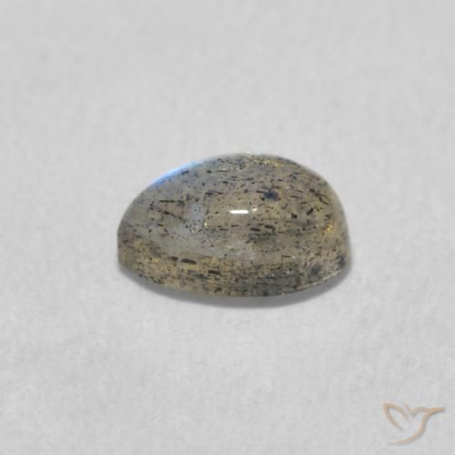 Labradorite Multicolore naturelle En forme de poire, 0.57 ct, Translucide