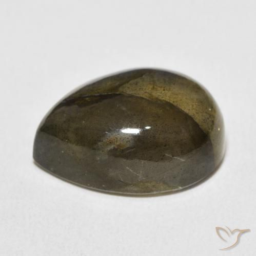 Labradorite Multicolore naturelle En forme de poire, 10.55 ct, Translucide