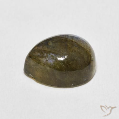 Labradorite Multicolore naturelle En forme de poire, 4.24 ct, Translucide