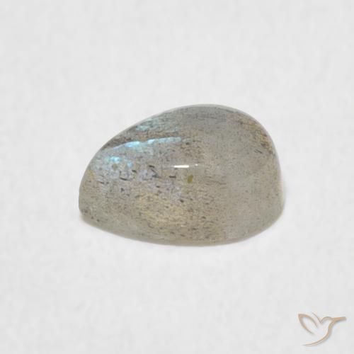 Labradorite Multicolore naturelle En forme de poire, 0.60 ct, Translucide