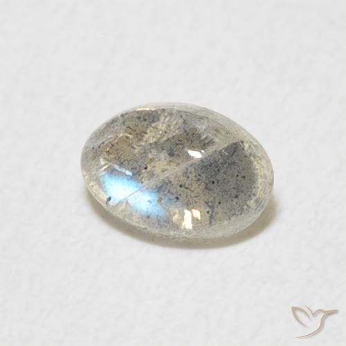 Labradorite Multicolore naturelle ovale, 0.50 ct, Translucide