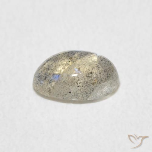 Labradorite Multicolore naturelle ovale, 0.50 ct, Translucide