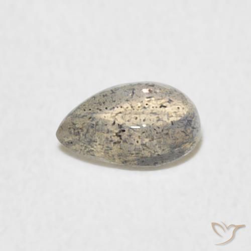 Labradorite Multicolore naturelle En forme de poire, 0.50 ct, Translucide