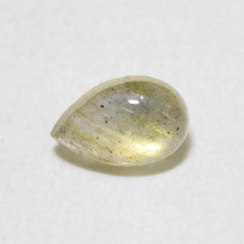 0.43ct Naturel Multicolore Labradorite, En forme de poire, Translucide