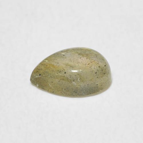 Labradorite Multicolore naturelle En forme de poire, 0.43 ct, Translucide