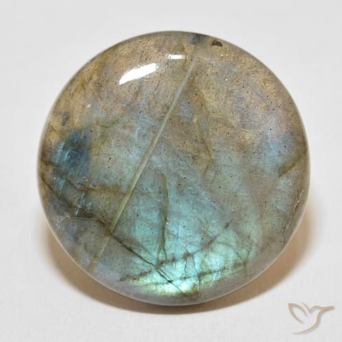 30.10ct Naturel Multicolore Labradorite, Tour, Translucide