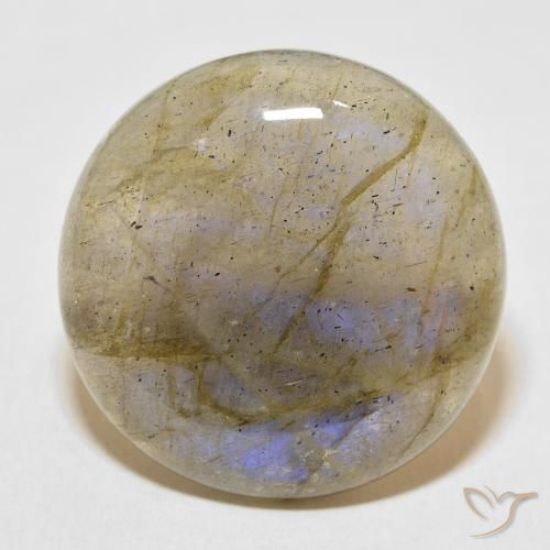 30.47ct Naturel Multicolore Labradorite, Tour, Translucide
